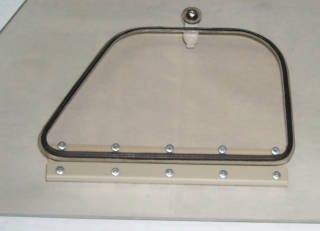 Close up on Vent Window from outside
